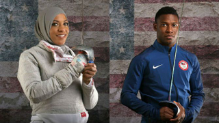 Ibtihaj Muhammad and Daryl Homer